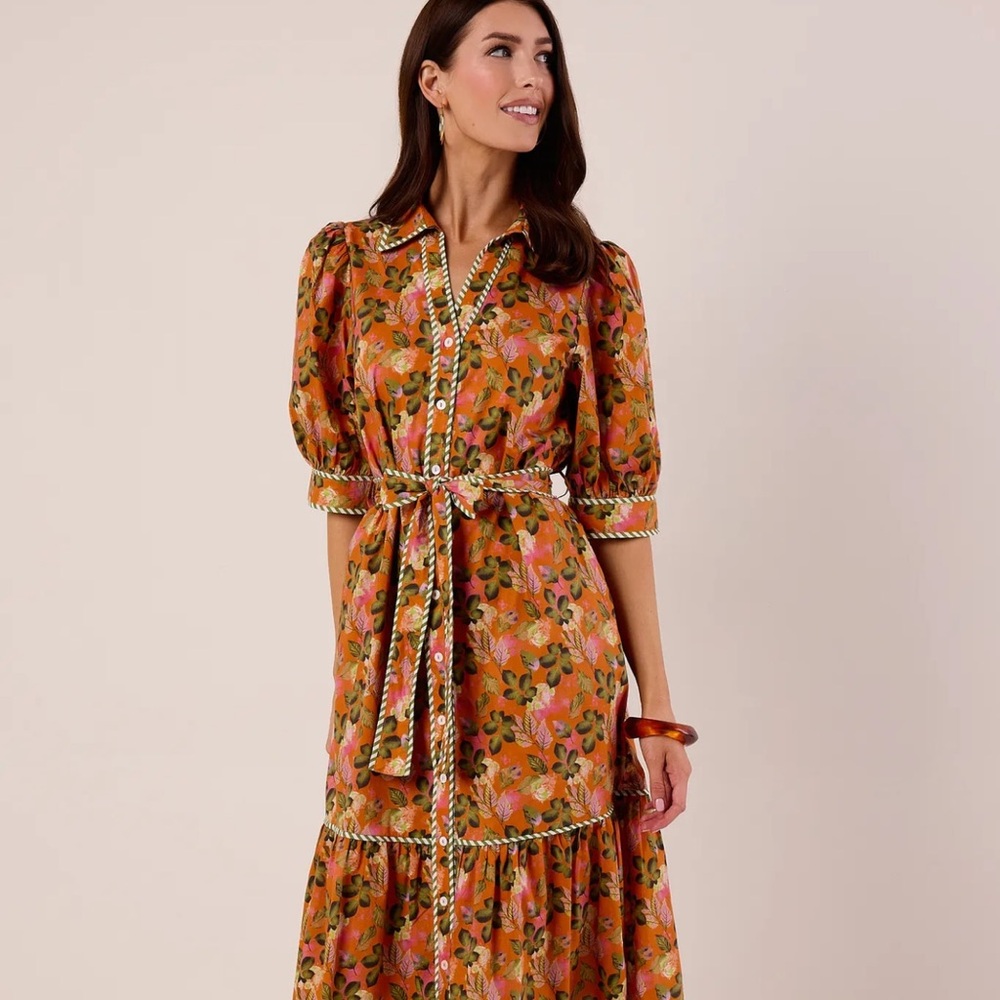 AHAVA Georgina Floral Midi Dress